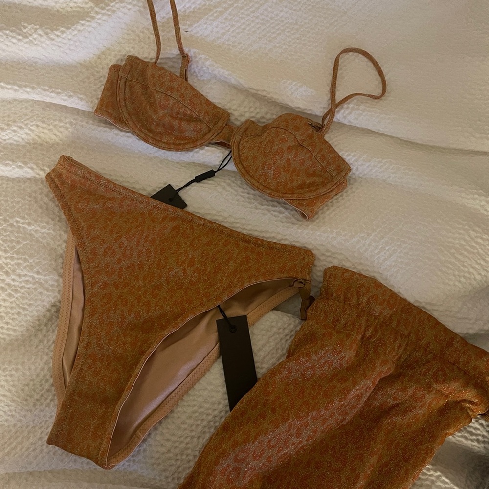 COPY - NWT TRIANGL RHIAN SPARKLE CHEETAH BIKINI